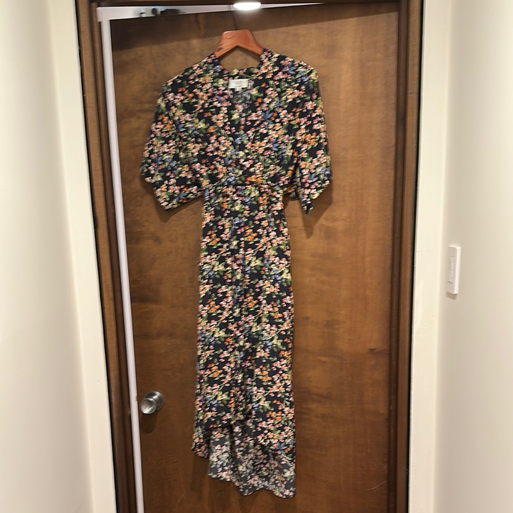 Johnny Was “Jade” Floral Black Dress, Size XS